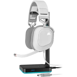 CORSAIR HS80 RGB Wireless Headset, White - EU - 4