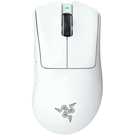 Razer DeathAdder V3 Pro - White Edition, Ergonomic Wireless Gaming Mouse, Speedflex Charging Cable USB Type C, 30000DPI, Optical