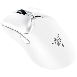 Razer DeathAdder V3 Pro - White Edition, Ergonomic Wireless Gaming Mouse, Speedflex Charging Cable USB Type C, 30000DPI, Optical