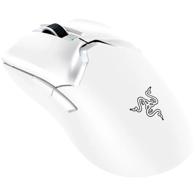 Razer DeathAdder V3 Pro - White Edition, Ergonomic Wireless Gaming Mouse, Speedflex Charging Cable USB Type C, 30000DPI, Optical