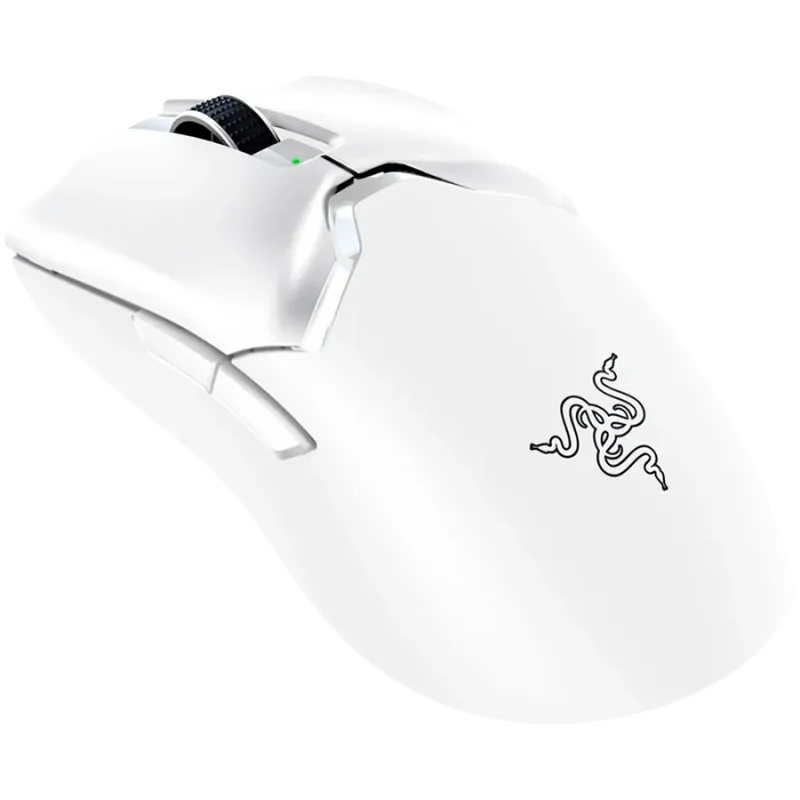 Razer DeathAdder V3 Pro - White Edition, Ergonomic Wireless Gaming Mouse, Speedflex Charging Cable USB Type C, 30000DPI, Optical