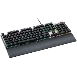 CANYON Nightfall GK-7, Wired Gaming Keyboard,Black 104 mechanical switches,60 million times key life, 22 types of lights,Removab