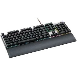 CANYON Nightfall GK-7, Wired Gaming Keyboard,Black 104 mechanical switches,60 million times key life, 22 types of lights,Removab