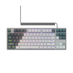 LORGAR Azar 514TKL, Wired RGB mechanical gaming keyboard, white, EN layout - 1
