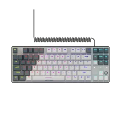 LORGAR Azar 514TKL, Wired RGB mechanical gaming keyboard, white, EN layout - 1