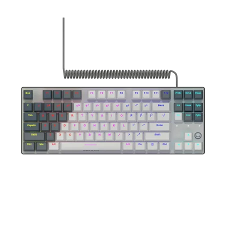 LORGAR Azar 514TKL, Wired RGB mechanical gaming keyboard, white, EN layout - 1