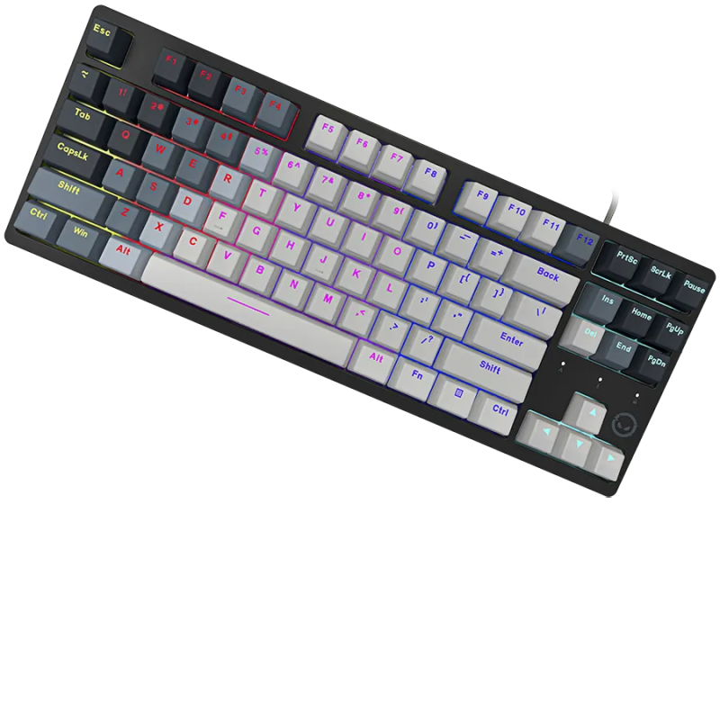 LORGAR Azar 514TKL, Wired RGB mechanical gaming keyboard, white, EN layout - 1