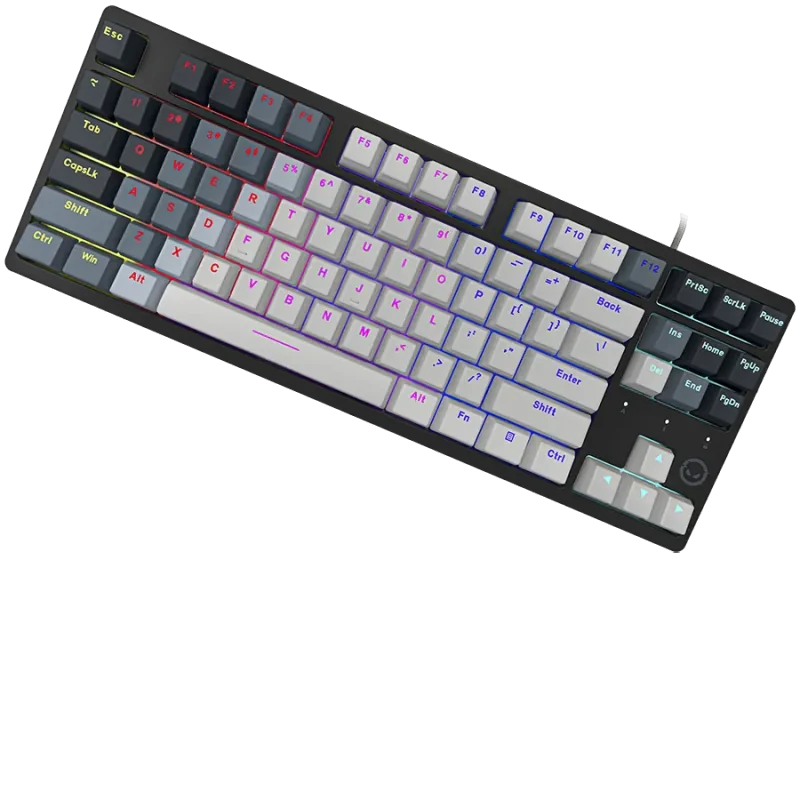 LORGAR Azar 514TKL, Wired RGB mechanical gaming keyboard, white, EN layout - 1