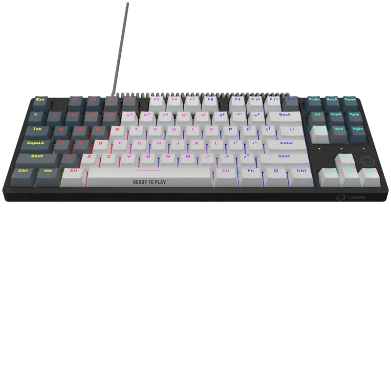 LORGAR Azar 514TKL, Wired RGB mechanical gaming keyboard, white, EN layout - 1