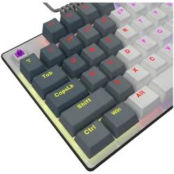 LORGAR Azar 514TKL, Wired RGB mechanical gaming keyboard, white, EN layout - 8