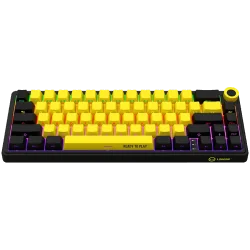 LORGAR KBP70MW, Wireless 65% Mechanical Gaming Keyboard Pro, Black/yellow, EN layout - 3