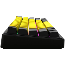 LORGAR KBP70MW, Wireless 65% Mechanical Gaming Keyboard Pro, Black/yellow, EN layout - 4