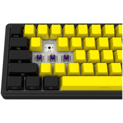 LORGAR KBP70MW, Wireless 65% Mechanical Gaming Keyboard Pro, Black/yellow, EN layout - 8