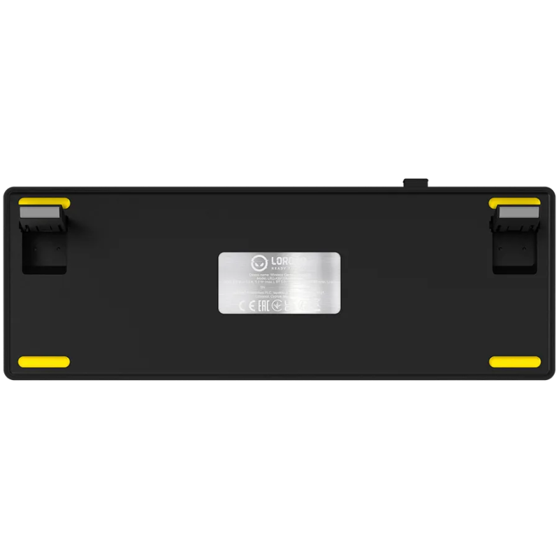 LORGAR KBP70MW, Wireless 65% Mechanical Gaming Keyboard Pro, Black/yellow, EN layout - 1