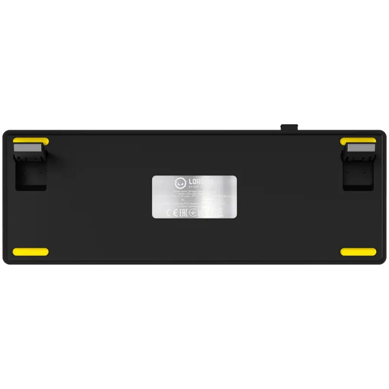 LORGAR KBP70MW, Wireless 65% Mechanical Gaming Keyboard Pro, Black/yellow, EN layout - 1