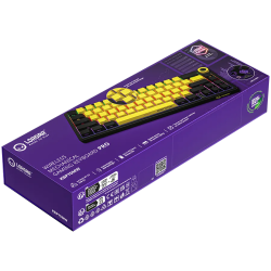 LORGAR KBP70MW, Wireless 65% Mechanical Gaming Keyboard Pro, Black/yellow, EN layout - 10