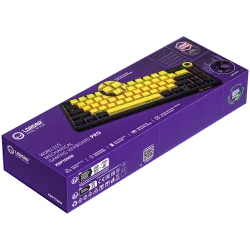 LORGAR KBP70MW, Wireless 65% Mechanical Gaming Keyboard Pro, Black/yellow, EN layout - 10