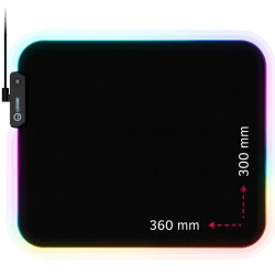 Lorgar Steller 913, Gaming mouse pad, High-speed surface, anti-slip rubber base, RGB backlight, USB connection, Lorgar WP Gamewa