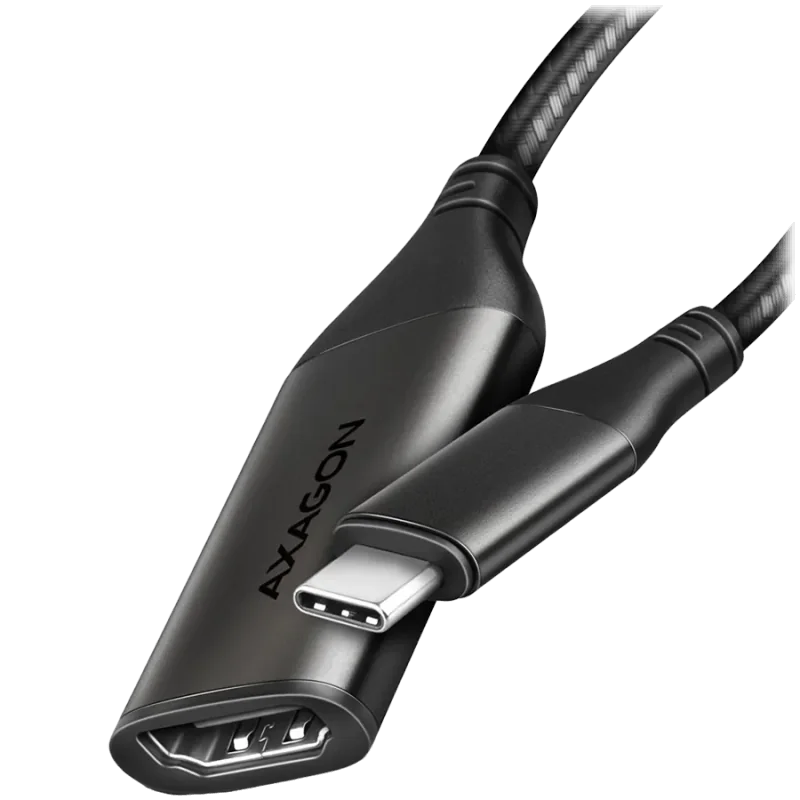 AXAGON RVC-HI2M USB-C - HDMI 2.0 adapter 4K/60Hz Aluminum, 25cm cable - 1