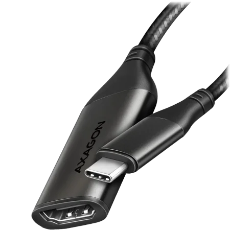 AXAGON RVC-HI2M USB-C - HDMI 2.0 adapter 4K/60Hz Aluminum, 25cm cable - 1