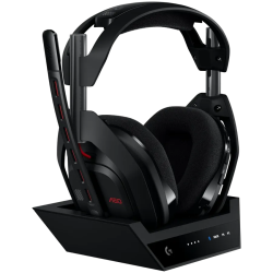 LOGITECH Astro A50 LIGHTSPEED Wireless Gaming Headset + Base Station - BLACK - 2.4GHZ - PLUGC - EMEA28-935 - 1