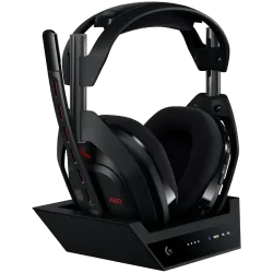 LOGITECH Astro A50 LIGHTSPEED Wireless Gaming Headset + Base Station - BLACK - 2.4GHZ - PLUGC - EMEA28-935 - 1