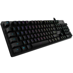 LOGITECH G512 Corded LIGHTSYNC Mechanical Gaming Keyboard - CARBON - US INT'L - USB - TACTILE - 1