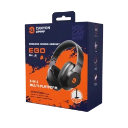 CANYON headset EGO GH-16 3in1 2.4Ghz+BT Black - 7