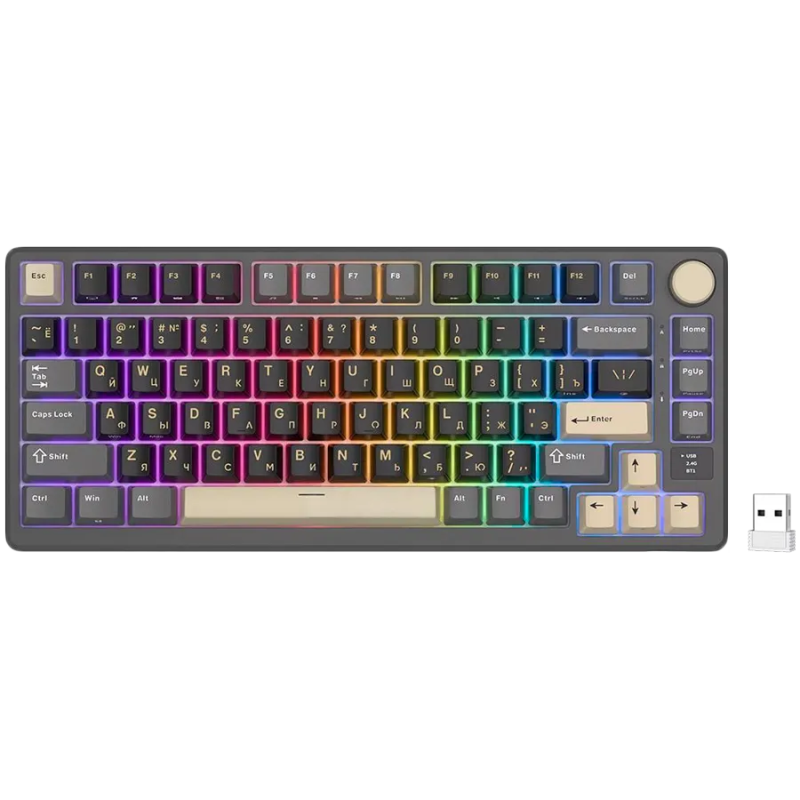 ROYAL KLUDGE RK-M75 Phantom Gaming Keyboard K Silver switch - 1