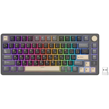 ROYAL KLUDGE RK-M75 Phantom Gaming Keyboard K Silver switch - 1