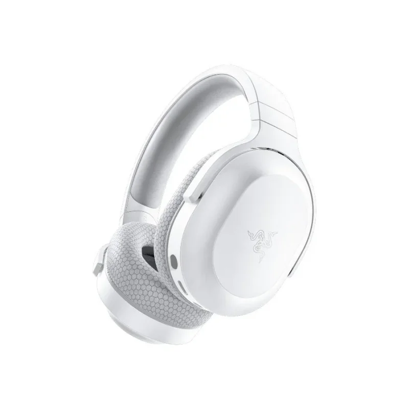 Razer Barracuda X Mercury White Wireless Multi-platform Gaming and Mobile Headset, Razer TriForce 40mm Drivers, Detachable Hyper