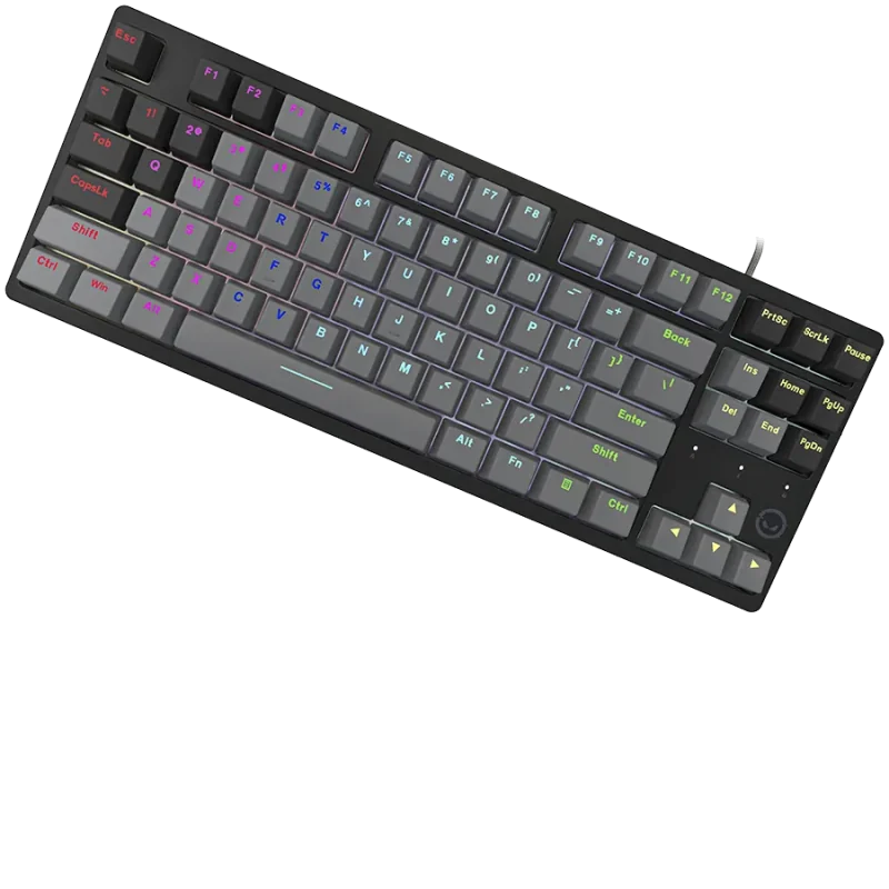 LORGAR Azar 514TKL, Wired RGB mechanical gaming keyboard, black, EN layout - 1