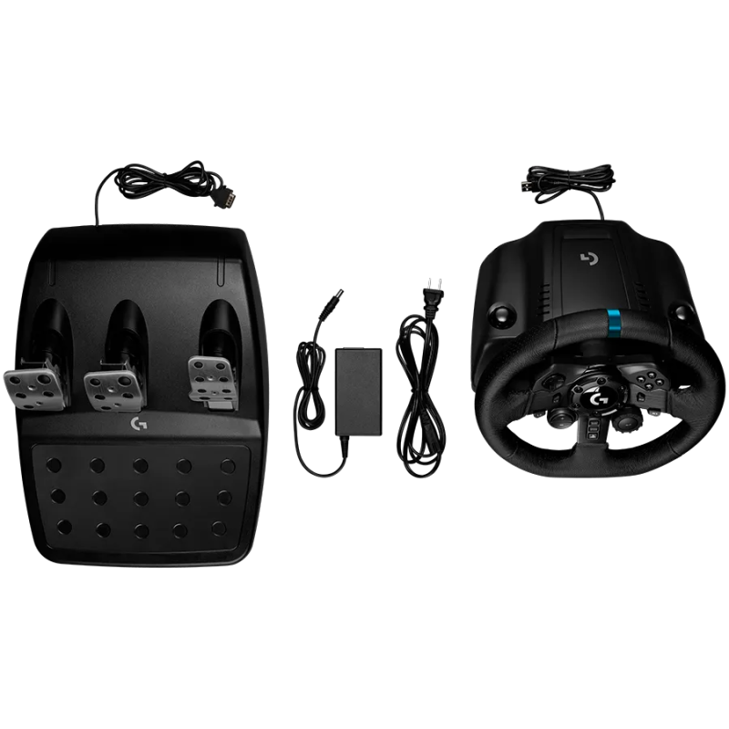 LOGITECH G923 Racing Wheel and Pedals - PC/PS - BLACK - USB - 1