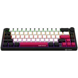 LORGAR KBP70MW, Wireless 65% Mechanical Gaming Keyboard Pro, Black/red, EN layout - 3