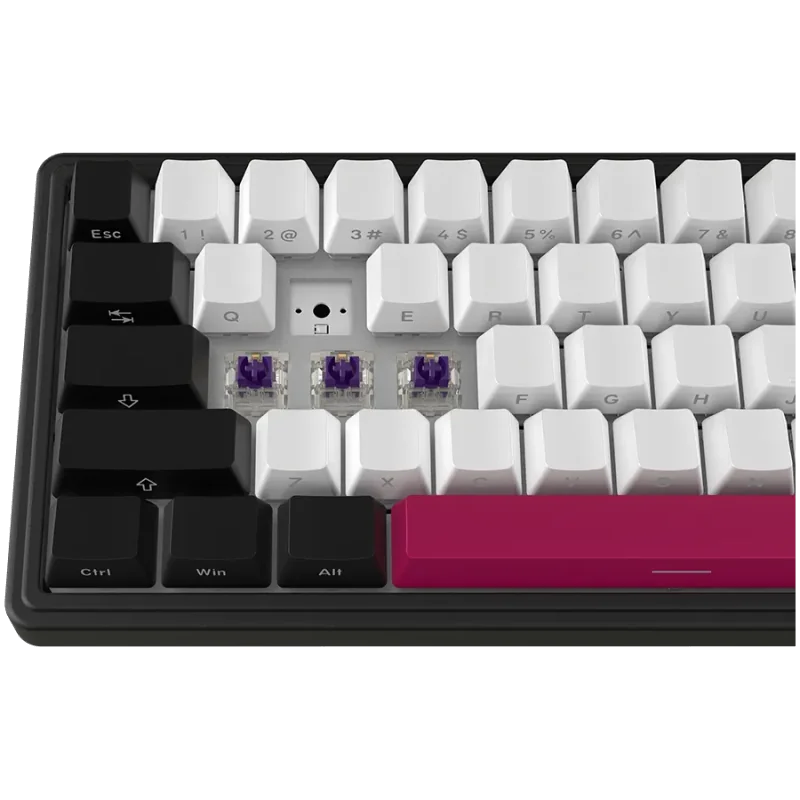 LORGAR KBP70MW, Wireless 65% Mechanical Gaming Keyboard Pro, Black/red, EN layout - 1