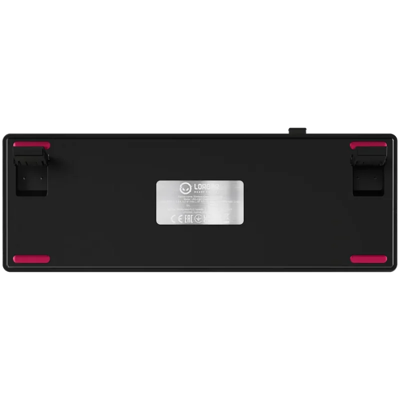 LORGAR KBP70MW, Wireless 65% Mechanical Gaming Keyboard Pro, Black/red, EN layout - 1