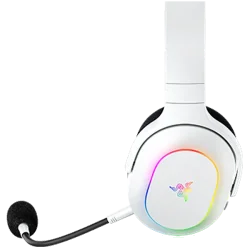 Razer Barracuda X Chroma, Gaming Headset, White, Oval Ear Cushions, 2.4 GHz Wireless / Bluetooth, Breathable Fabric with Memory 