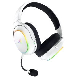 Razer Barracuda X Chroma, Gaming Headset, White, Oval Ear Cushions, 2.4 GHz Wireless / Bluetooth, Breathable Fabric with Memory 