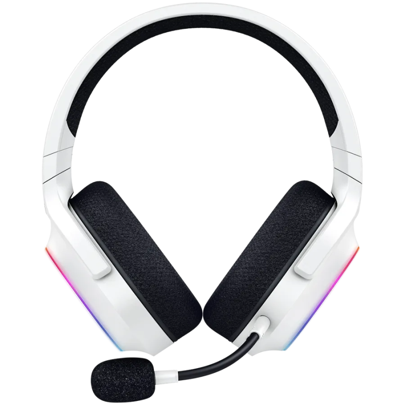 Razer Barracuda X Chroma, Gaming Headset, White, Oval Ear Cushions, 2.4 GHz Wireless / Bluetooth, Breathable Fabric with Memory 