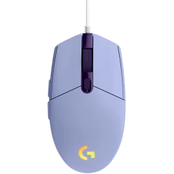 LOGITECH G102 LIGHTSYNC Corded Gaming Mouse - LILAC - USB - EER - 1