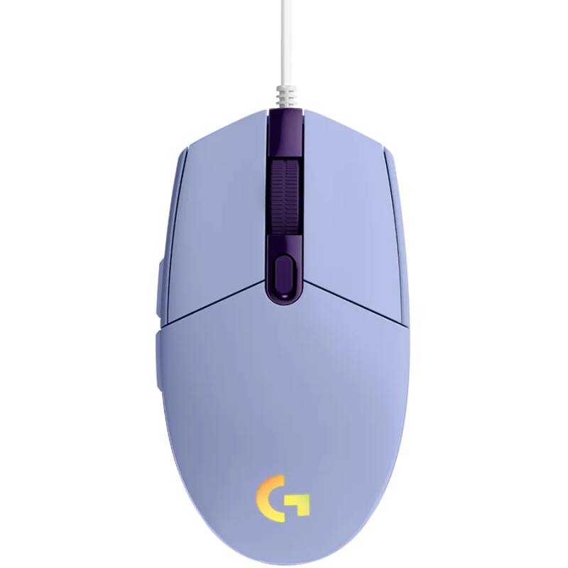 LOGITECH G102 LIGHTSYNC Corded Gaming Mouse - LILAC - USB - EER - 1