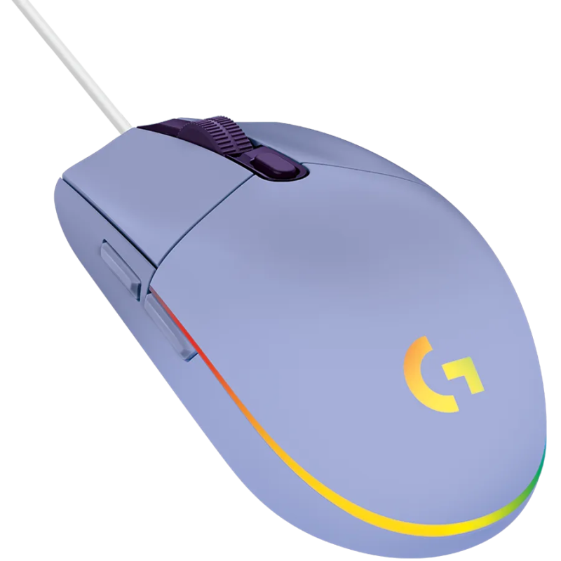 LOGITECH G102 LIGHTSYNC Corded Gaming Mouse - LILAC - USB - EER - 1
