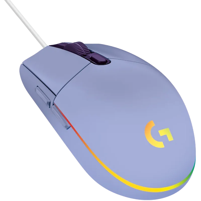 LOGITECH G102 LIGHTSYNC Corded Gaming Mouse - LILAC - USB - EER - 1