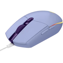 LOGITECH G102 LIGHTSYNC Corded Gaming Mouse - LILAC - USB - EER - 3