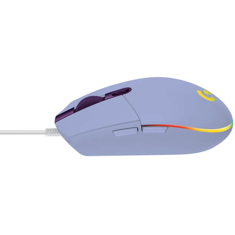 LOGITECH G102 LIGHTSYNC Corded Gaming Mouse - LILAC - USB - EER - 1