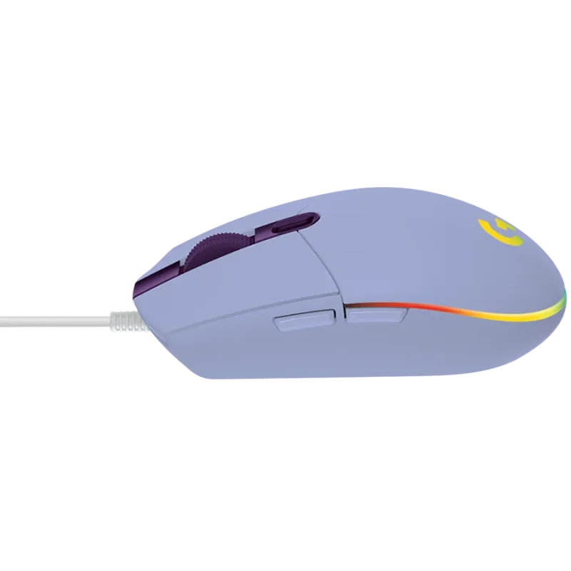 LOGITECH G102 LIGHTSYNC Corded Gaming Mouse - LILAC - USB - EER - 1