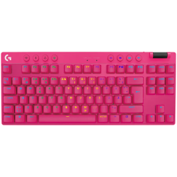 LOGITECH G PRO X TKL LIGHTSPEED Mechanical Gaming Keyboard - MAGENTA - US INT'l - TACTILE - 1
