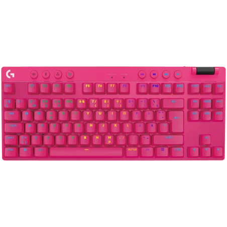 LOGITECH G PRO X TKL LIGHTSPEED Mechanical Gaming Keyboard - MAGENTA - US INT'l - TACTILE - 1