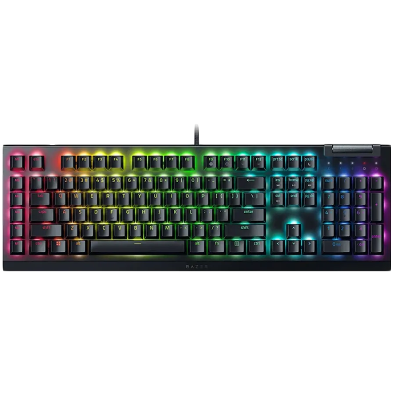 Razer BlackWidow V4 X Mechanical Gaming Keyboard, US Layout, Green Switch, Razer Chroma™ RGB, 6 Macro Keys, Lubricated Stabilize