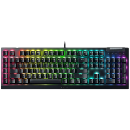 Razer BlackWidow V4 X Mechanical Gaming Keyboard, US Layout, Green Switch, Razer Chroma™ RGB, 6 Macro Keys, Lubricated Stabilize